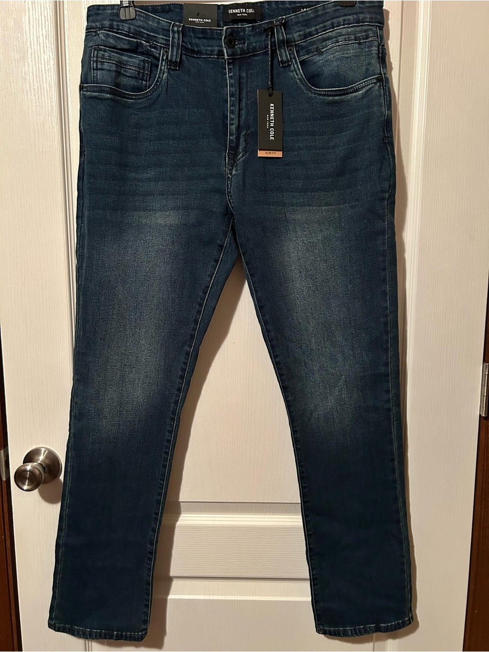 NWT Kenneth Cole Indigo Slim Straight Men's Jeans